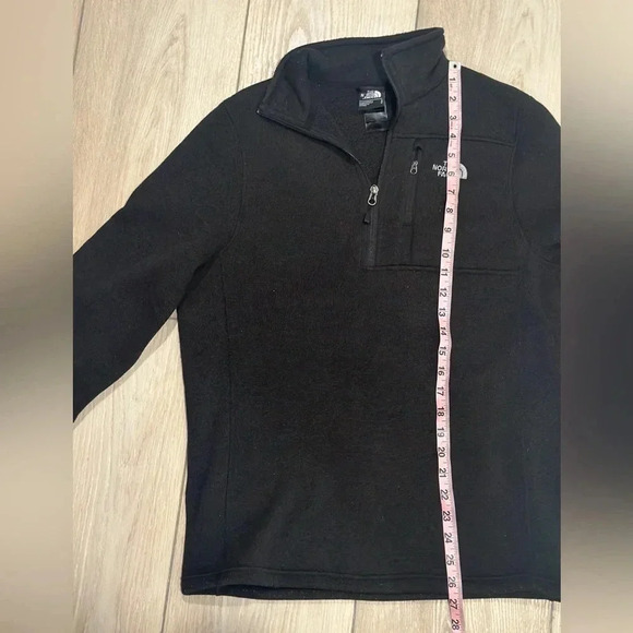 The North Face Sweater Knit 1/4 Zip Fleece in Black Men’s Small - Picture 2 of 6